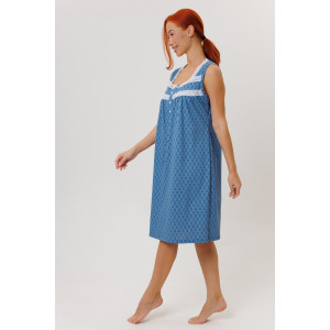 Сорочка женская №2273/1 кулирка (р-ры: 46-60) синий