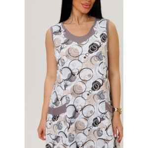 Платье женское 1960/3 кулирка (р-ры: 50-60) серый