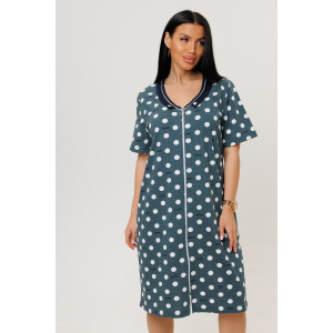 Халат женский №2141/2 кулирка (р-ры: 52-62) зеленый