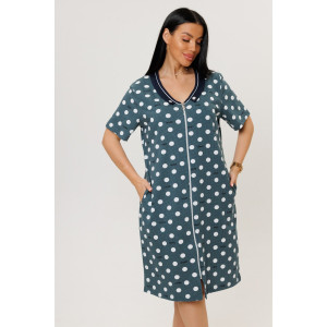 Халат женский №2141/2 кулирка (р-ры: 52-62) зеленый