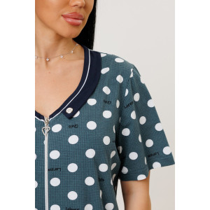 Халат женский №2141/2 кулирка (р-ры: 52-62) зеленый