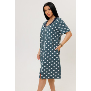 Халат женский №2141/2 кулирка (р-ры: 52-62) зеленый