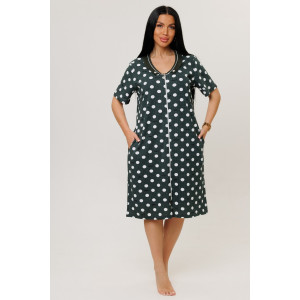 Халат женский №2141/1 кулирка (р-ры: 52-62) хаки