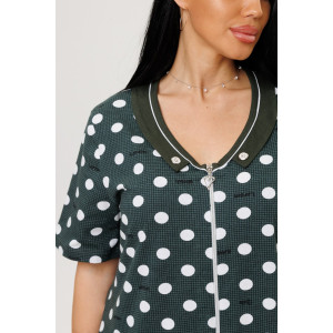 Халат женский №2141/1 кулирка (р-ры: 52-62) хаки