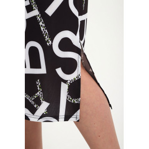 Платье женское "Изабелла" масло (р-ры: 48-62) буквы на черном Платье женское "Изабелла" масло (р-ры: 48-62) буквы на черном