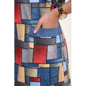 Туника женская "Жанна" кулирка (р-ры: 50-60) абстракция Туника женская "Жанна" кулирка (р-ры: 50-60) абстракция