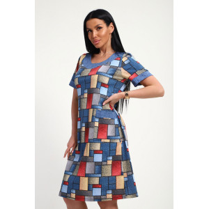 Туника женская "Жанна" кулирка (р-ры: 50-60) абстракция Туника женская "Жанна" кулирка (р-ры: 50-60) абстракция