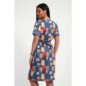 Туника женская "Жанна" кулирка (р-ры: 50-60) абстракция Туника женская "Жанна" кулирка (р-ры: 50-60) абстракция