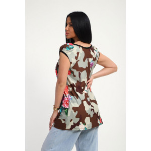 Футболка женская "Жаклин" масло (р-ры: 50-60) коричневый