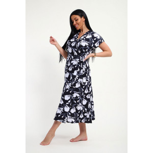 Халат женский "Годе" кулирка (р-ры: 48-62) Халат женский "Годе" кулирка (р-ры: 48-62)