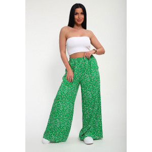 Брюки женские "Шакира" штапель (р-ры: 48-58) зеленый Брюки женские "Шакира" штапель (р-ры: 48-58) зеленый