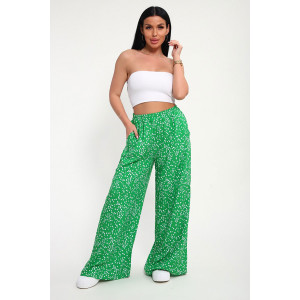 Брюки женские "Шакира" штапель (р-ры: 48-58) зеленый Брюки женские "Шакира" штапель (р-ры: 48-58) зеленый