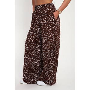 Брюки женские "Шакира" штапель (р-ры: 48-58) коричневый Брюки женские "Шакира" штапель (р-ры: 48-58) коричневый