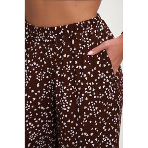 Брюки женские "Шакира" штапель (р-ры: 48-58) коричневый Брюки женские "Шакира" штапель (р-ры: 48-58) коричневый