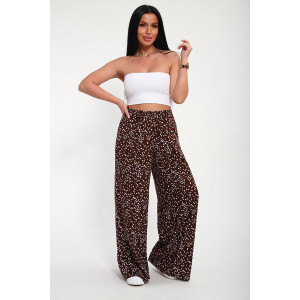 Брюки женские "Шакира" штапель (р-ры: 48-58) коричневый Брюки женские "Шакира" штапель (р-ры: 48-58) коричневый