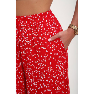 Брюки женские "Шакира" штапель (р-ры: 48-58) красный Брюки женские "Шакира" штапель (р-ры: 48-58) красный