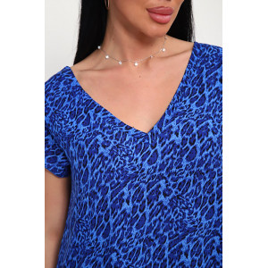 Сарафан женский "Мадонна" штапель (р-ры: 48-58) синий леопард