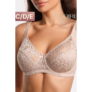 Бюстгальтер женский OIRO кружево 2806 MARTA (последний размер) бежевый 80С,85D,85Е,95D,100Е,105Е