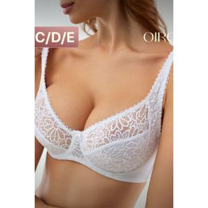 Бюстгальтер женский 71211 OIRO кружево белый (последний размер) 95С Бюстгальтер женский 71211 OIRO кружево белый (последний размер) 95С