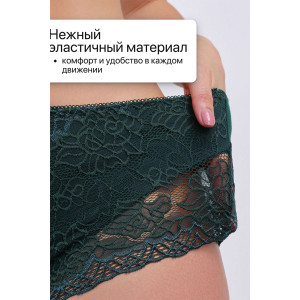 Трусы женские 802 OIRO хлопок стрейч (последний размер) синий, бордо, изумрудный - упаковка 3 шт. 48-50