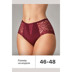 Трусы женские 0207 OIRO нейлон (последний размер) зеленый, синий, бордо - упаковка 3 шт. 58-60