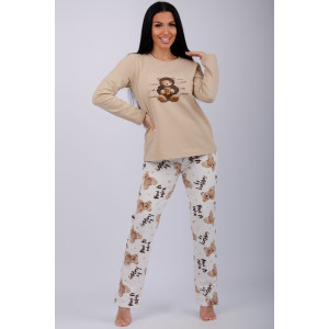 Пижама женская "Балу" футер 2-х нитка с начёсом (последний размер) 52