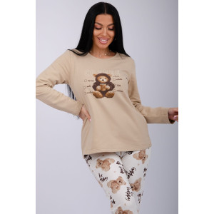 Пижама женская "Балу" футер 2-х нитка с начёсом (последний размер) 52