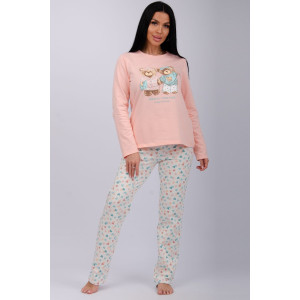 Пижама женская "Элли" футер 2-х нитка с начёсом (последний размер) 48