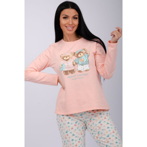 Пижама женская "Элли" футер 2-х нитка с начёсом (последний размер) 48