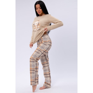 Пижама женская "Ладушка" футер 2-х нитка с начёсом (последний размер) 52