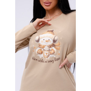 Пижама женская "Ладушка" футер 2-х нитка с начёсом (последний размер) 52