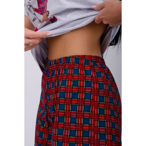 Пижама женская "Приколось" (шорты) кулирка (последний размер) 52