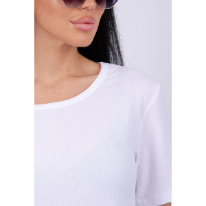 Платье женское "Эскада 5" жатка (последний размер) белый 54