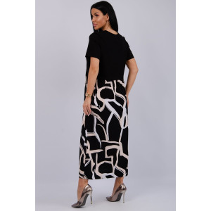 Платье женское "Виттория 17" кулирка-вискоза (последний размер) абстракция 50,52,56