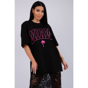 Костюм двойка женский с юбкой "Монохром 2" кулирка-п/э (последний размер) черный 52