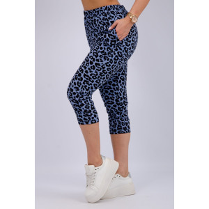 Бриджи женские "Аморе 5" кулирка (последний размер) леопард 60