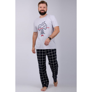 Пижама мужская "Стэнли 2" кулирка (последний размер) 58