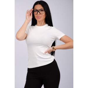 Футболка женская "Скимс 2" лапша (последний размер) молоко 52