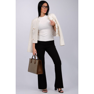 Футболка женская "Скимс 2" лапша (последний размер) молоко 52