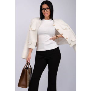 Футболка женская "Скимс 2" лапша (последний размер) молоко 52