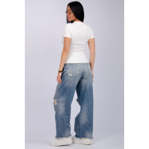 Футболка женская "Скимс 2" лапша (последний размер) молоко 52