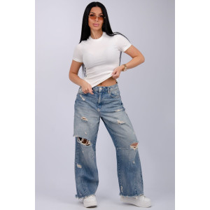 Футболка женская "Скимс 2" лапша (последний размер) молоко 52