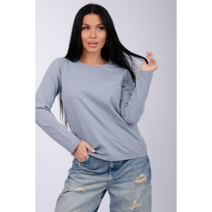 Лонгслив женский "Каприз 2" кулирка (последний размер) туман 46