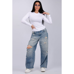 Лонгслив женский "Кортни 2" кулирка с лайкрой (последний размер) белый 50,52 Лонгслив женский "Кортни 2" кулирка с лайкрой (последний размер) белый 50,52