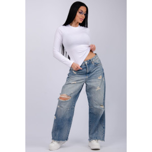 Лонгслив женский "Кортни 2" кулирка с лайкрой (последний размер) белый 50,52 Лонгслив женский "Кортни 2" кулирка с лайкрой (последний размер) белый 50,52