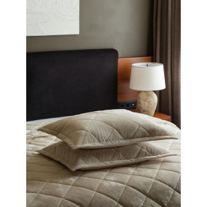 Покрывало стеганое велюр "Whitecap Gray" Покрывало стеганое велюр "Whitecap Gray"