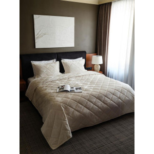 Покрывало стеганое велюр "Whitecap Gray" Покрывало стеганое велюр "Whitecap Gray"