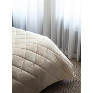 Набор для спальни покрывало+наволочки велюр "Whitecap Gray"