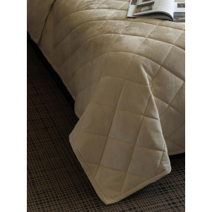 Набор для спальни покрывало+наволочки велюр "Whitecap Gray"