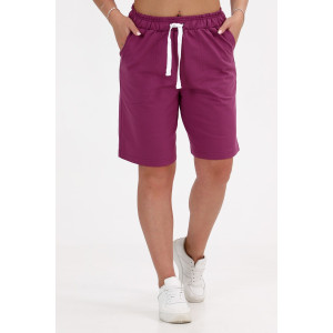 Шорты-бермуды женские ШФ-2219 футер (последний размер) светлая слива 46,48,56